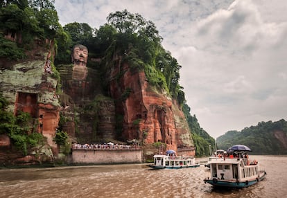 El gran Buda de Leshan, en China.