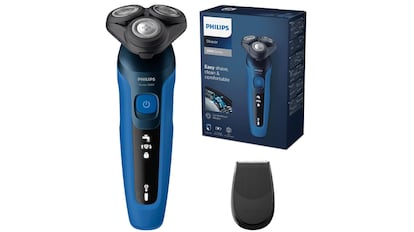 amazon ofertas: afeitadora eléctrica de la marca Philips para usar en piel seca y mojada.