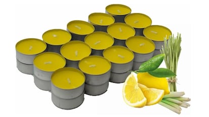 AHUYENTS Mosquitos con estas pequeñas velas con extensa combustión.