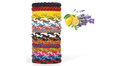 AHUYENTS Mosquitos con estas pulseras de muñeca repelente natural.