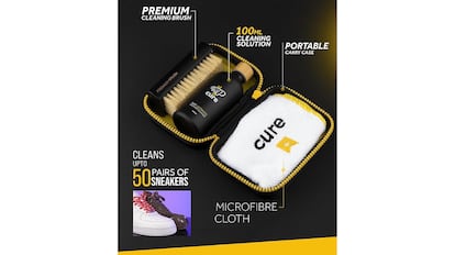 Este es uno de los mejores kits de limpieza de zapatos que incluye todo lo que necesitas