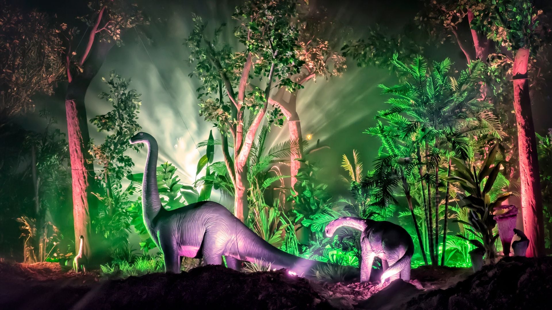 Exposición de dinosaurio de Saurios en Madrid