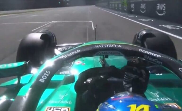 la llamativa reacción de Alonso después de que Aston Martin no le llamara a ‘boxes’