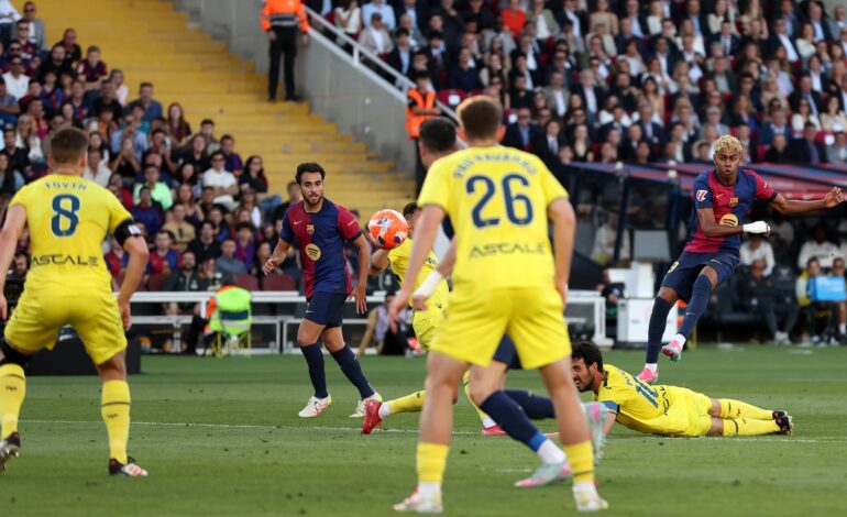 así fue la ‘rosquita’ de Yamal ante el Villarreal