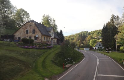 Carretera checa en Bernartice.