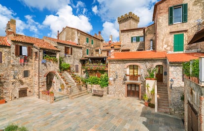 La ciudad de Capalbio, en la provincia italiana de Grosseto (Tuscana).