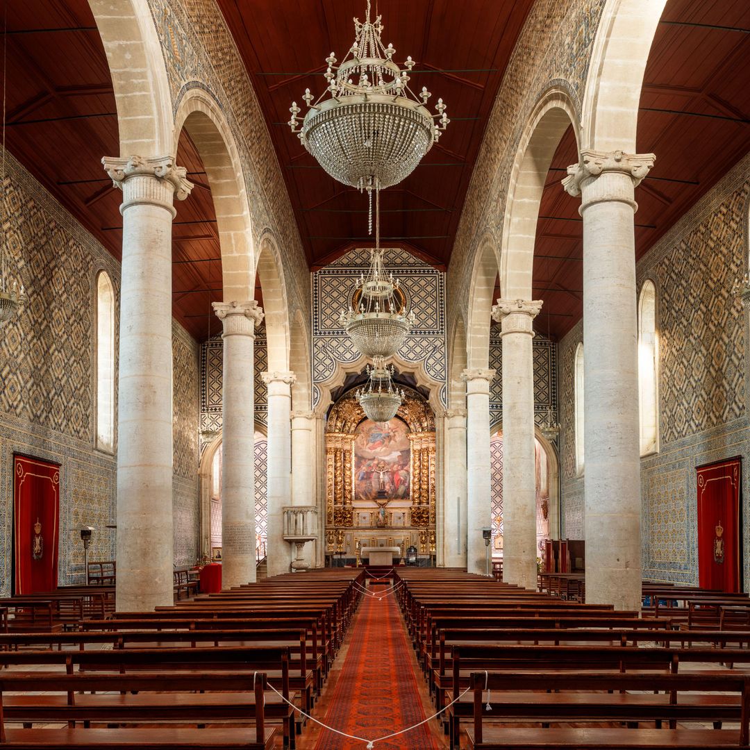 Iglesia de la suposición de Marvila, Santarem, Portugal