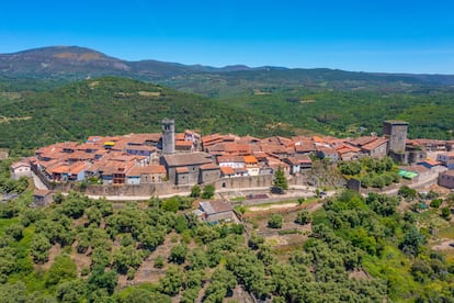 Vista aérea de la ciudad de Salamanca de Miranda del Castraño.