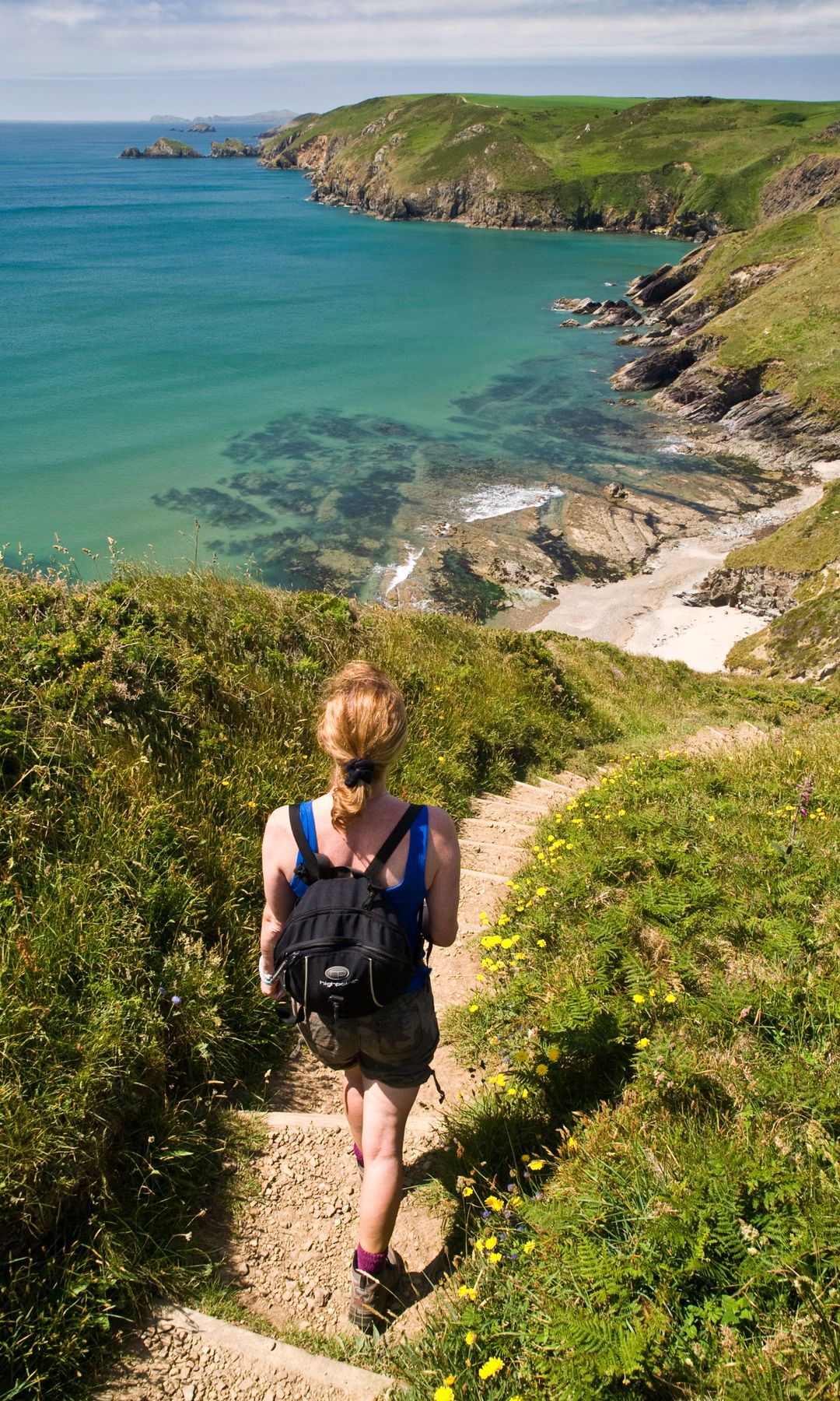 Pembrokeshire Coastal Road, en el camino a solva, Gales paga