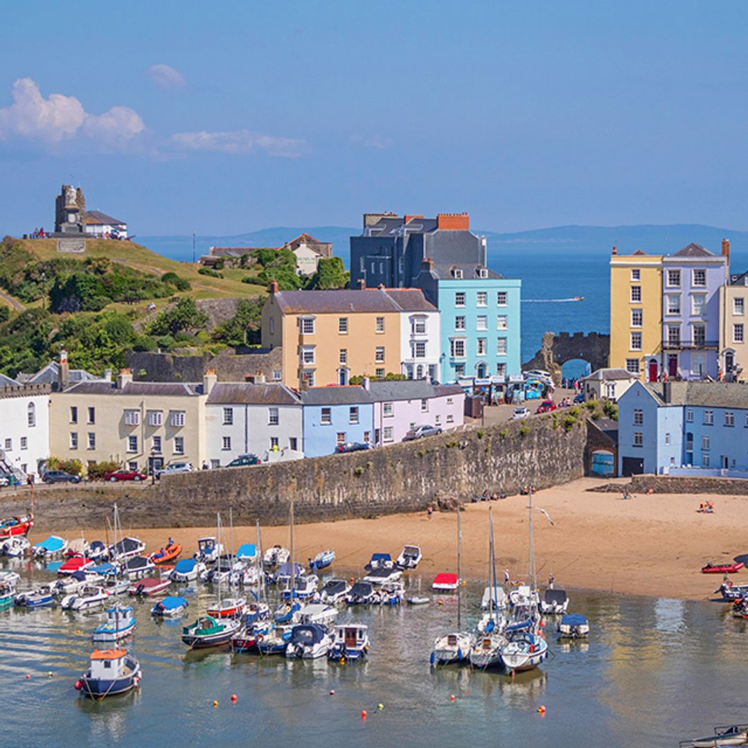 La ciudad costera galesa de Tenby, en Pembrokeshire, Gales, el Reino Unido.