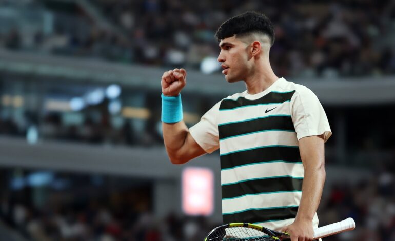 atención a la barbaridad de Carlos Alcaraz en Roland Garros