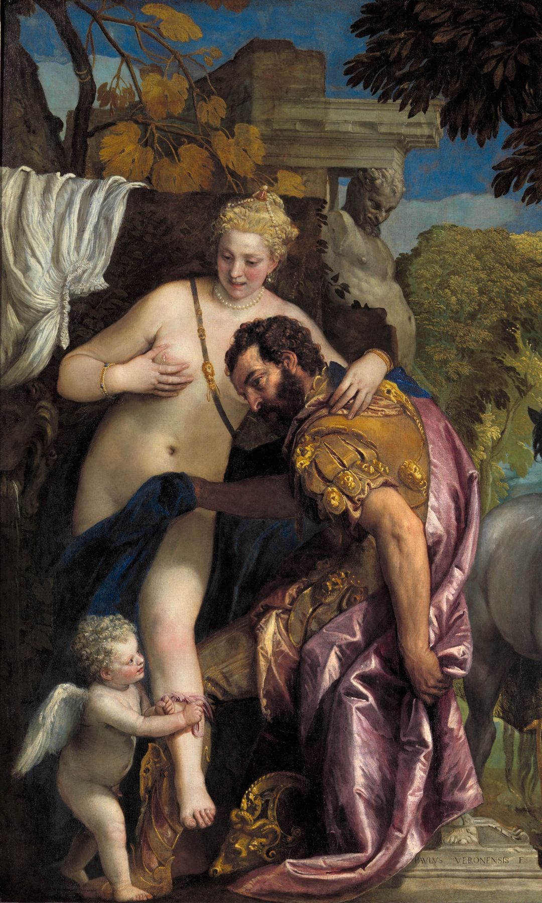 `` Marte y Venus United for Love '', Paolo Veronese en la década de 1570