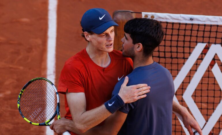 El tenista que se desespera con Sinner en Roland Garros: «Solo Alcaraz puede vencerle»