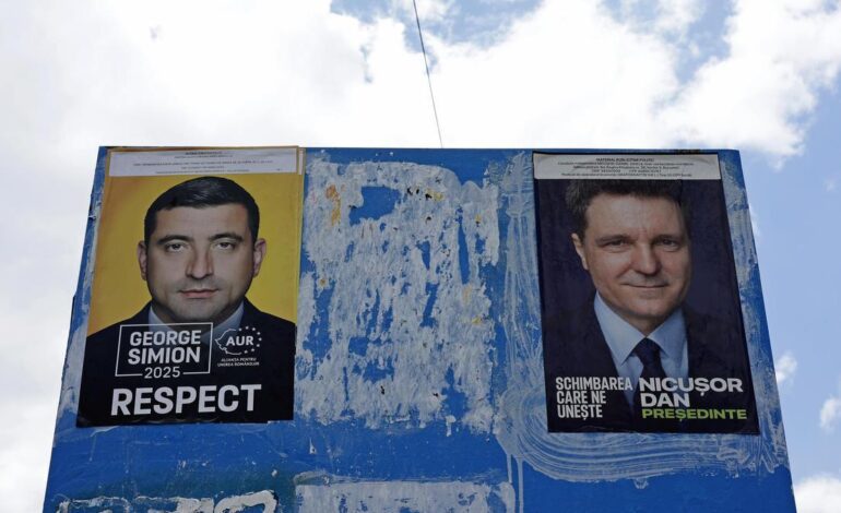 La extrema derecha acaricia la victoria en la repetición de las caóticas elecciones presidenciales en Rumanía