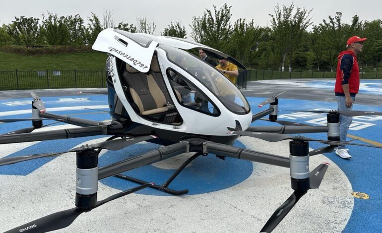llegan los drones taxi a China