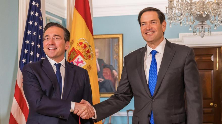 Albares defiende ante Rubio el «enorme esfuerzo» para llegar al 2% en defensa frente al 5% que pide EEUU