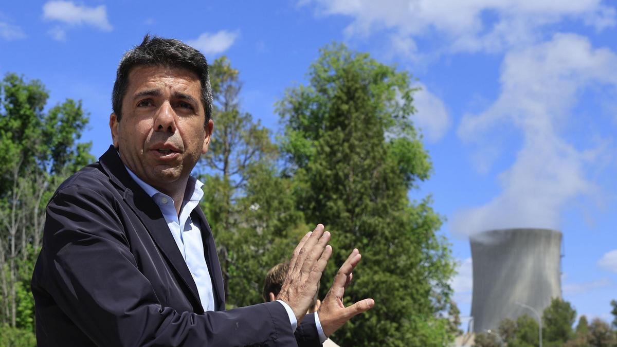 Mazón anuncia el inicio del proceso para eliminar la ecotasa a la nuclear de Cofrentes