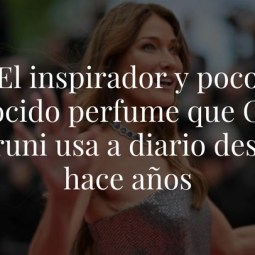 El perfume inspirador y poco conocido que Carla Bruni ha usado diariamente durante años