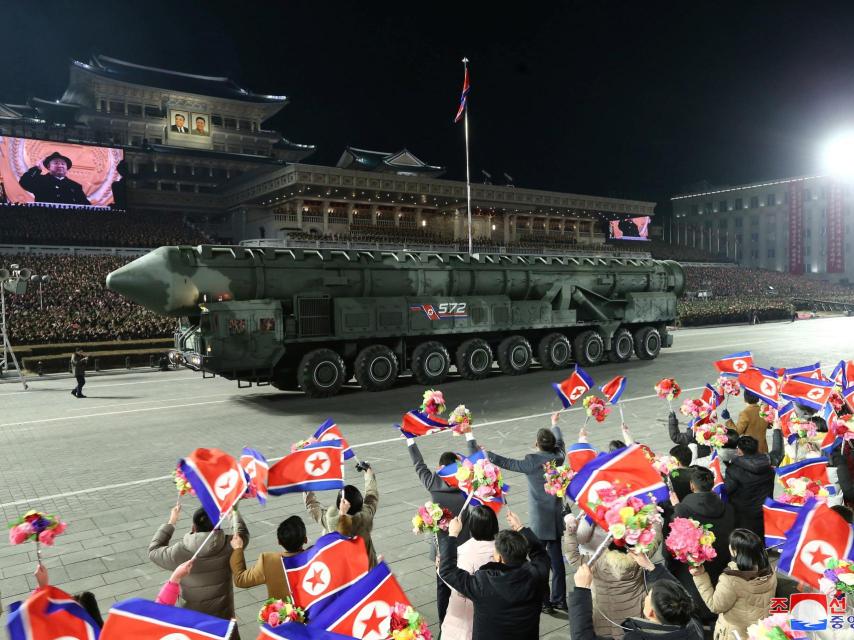 Desfile militar de Corea del Norte.