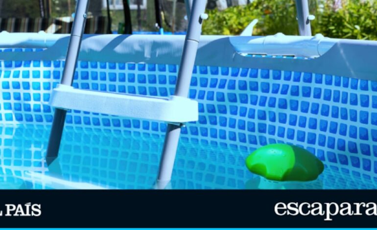 Evita accidentes con esta escalera de peldaños antideslizantes para piscinas elevadas | Lo más vendido | Escaparate
