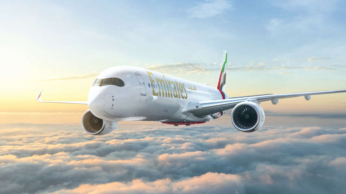 La capacidad de los pasajeros y la carga de los Emiratos de la aerolínea han aumentado un 4% para recuperar los niveles antes de la pandemia. Foto: Emirates. Lista.