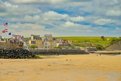 La playa de Arromanches, en la región francesa de Normandía.