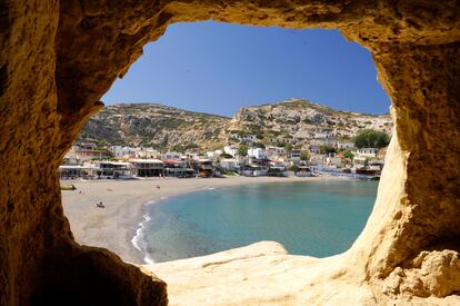 Matala Beach, en Creta.