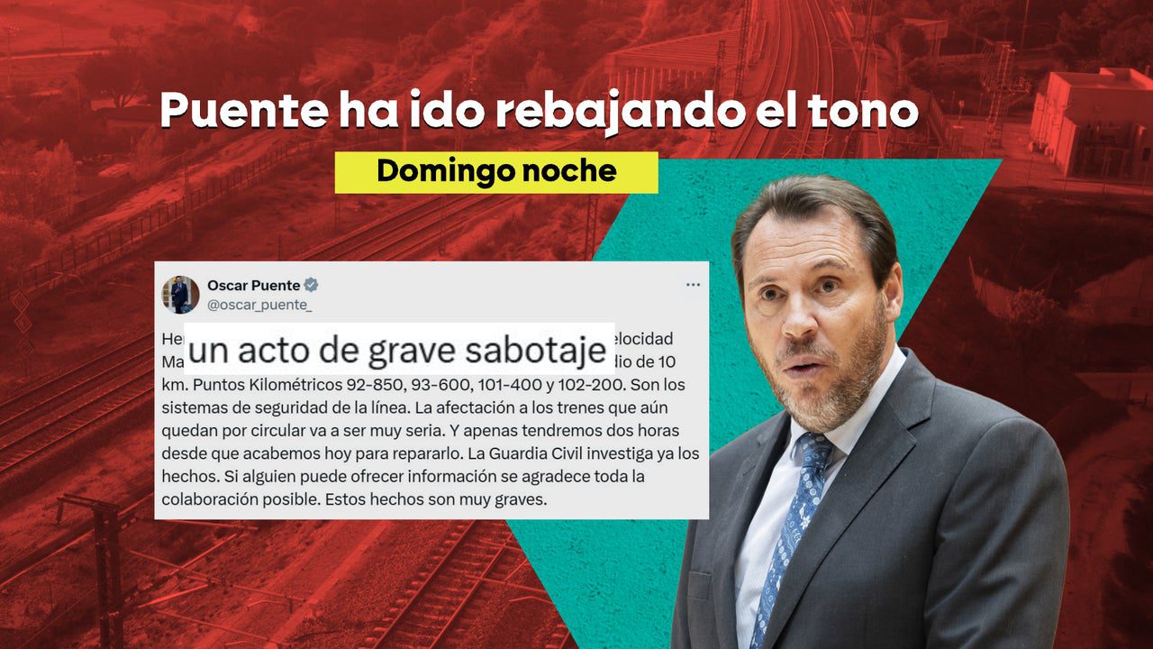 el cambio en el relato de Óscar Puente en las últimas 48 horas