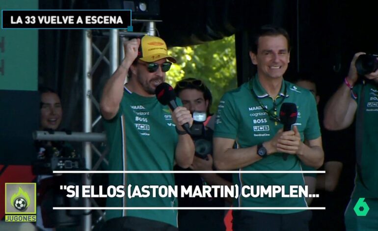 Ojo a la respuesta de Fernando Alonso cuando De la Rosa afirma que tendrá un coche ganador