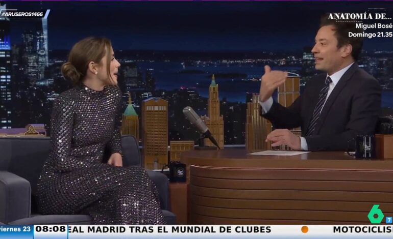 Ana de Armas reacciona a la pregunta personal de Jimmy Fallon: «No puedes preguntar eso»