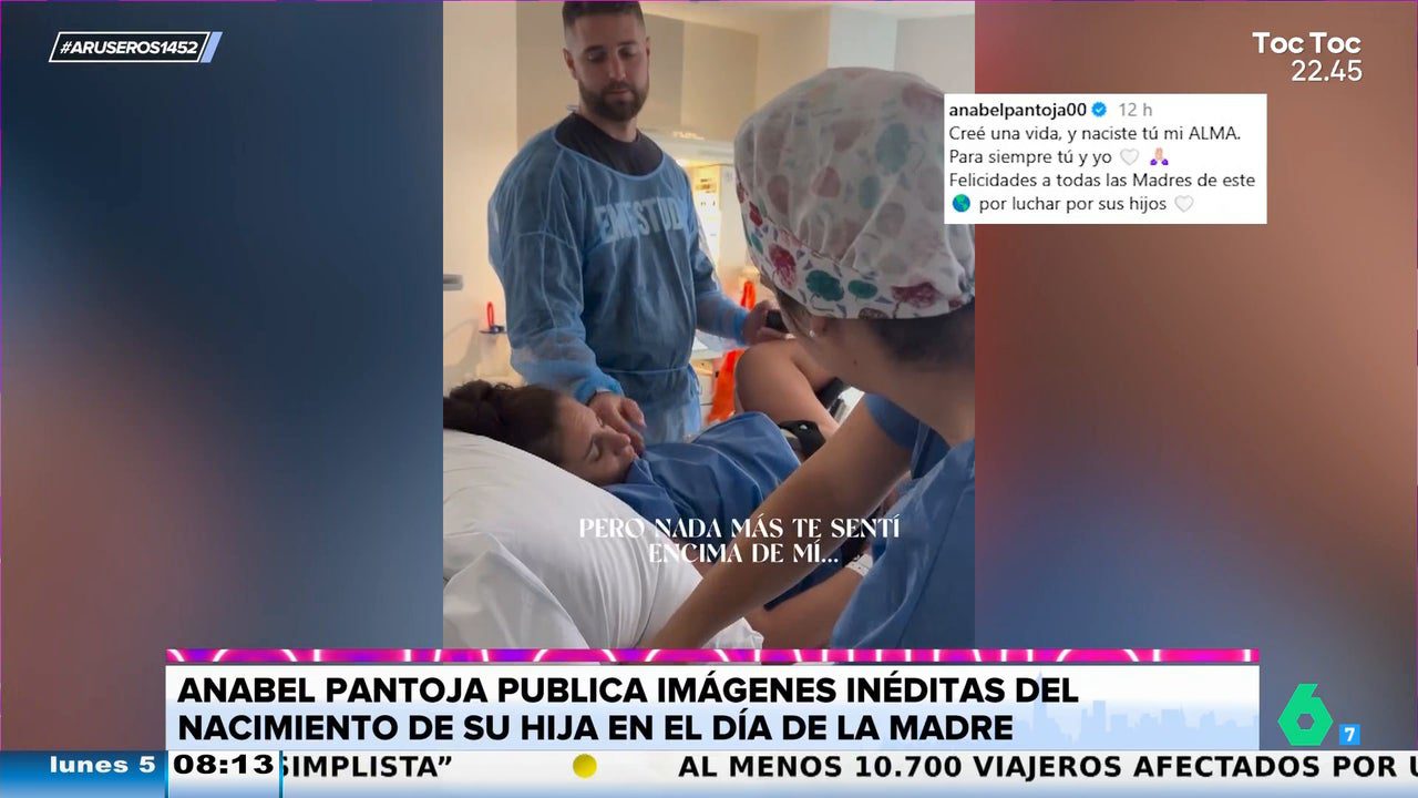 Anabel Pantoja publica imágenes inéditas del nacimiento de su hija, Alma: «Lo pasé mal, pero…»