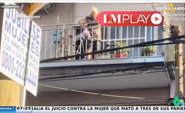 La extraordinaria puntería al lanzar una bolsa de basura vuelve viral a una abuela en TikTok
