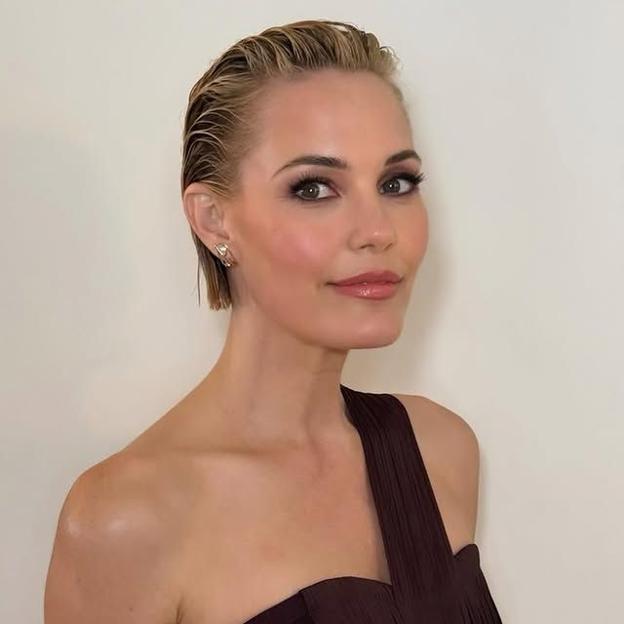 Leslie Bibb con corte de cabello húmedo