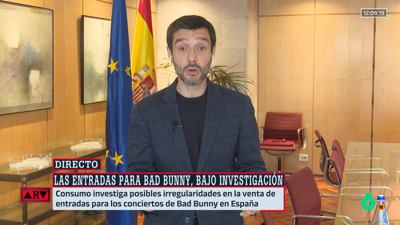 Bustinduy, sobre los posibles recargos ilícitos en la venta de entradas tras la polémica con Bad Bunny: "Esto se va a acabar"