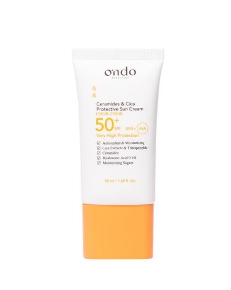 Ceramides y Cica Protection Sun Cream of Ondo.