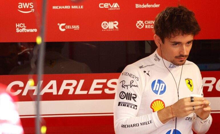 Charles Leclerc, más autocrítico que nunca tras otro ‘papelón’ del muro de Ferrari