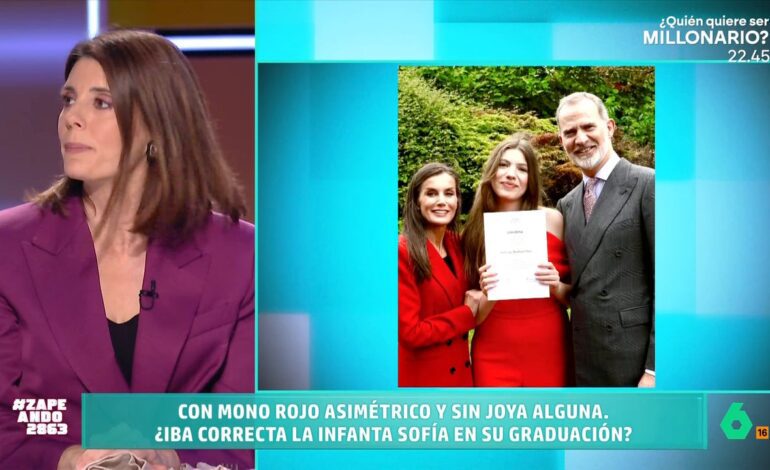 María José Gómez y Verdú desvela los fallos de protocolo en la graduación de la infanta Sofía