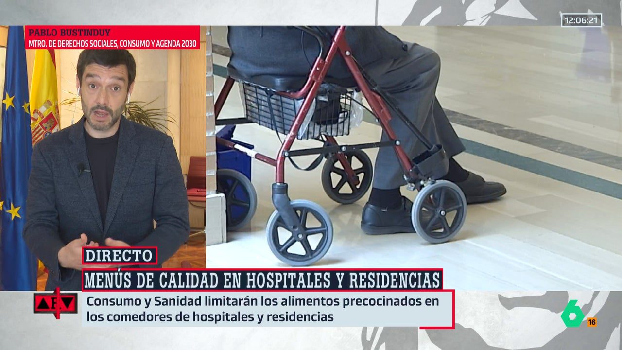 Consumo regulará las comidas en hospitales y residencias para que sean «dignas y saludables»: «Vamos a poner orden»