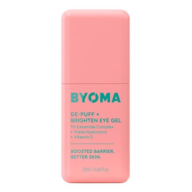 Byoma De-Puff y Brightten Eye Gel.