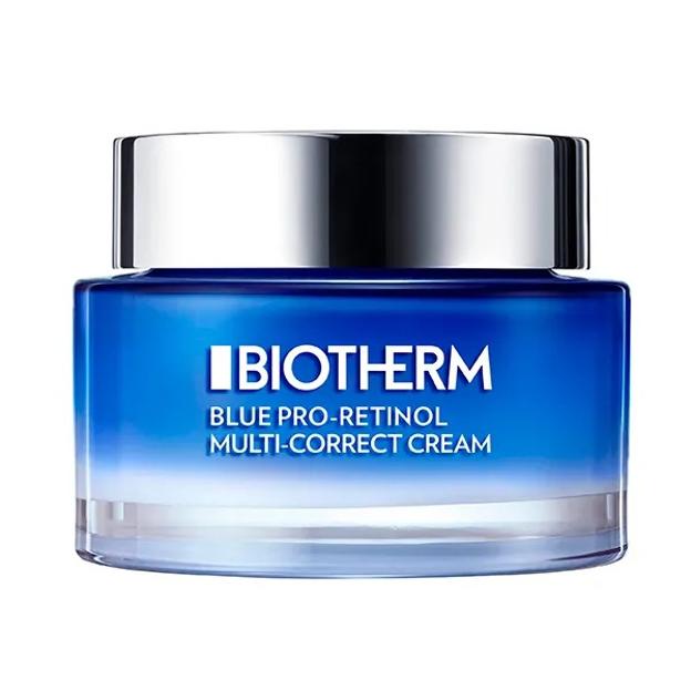 Biotherm presenta el azul pro-reinol azul correcto.