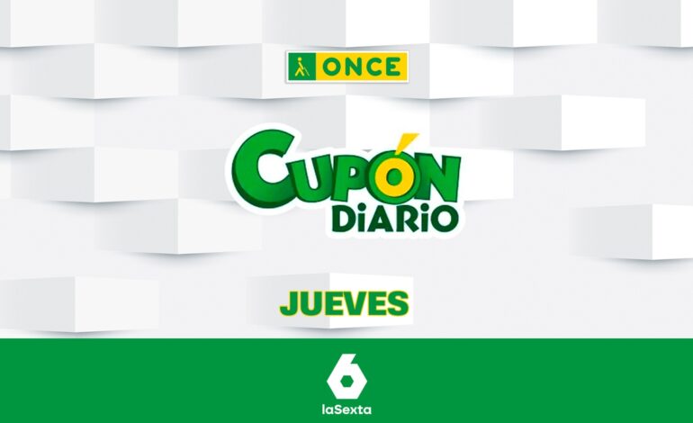 Comprobar el resultado del Cupón Diario de la ONCE de hoy, jueves 1 de mayo de 2025