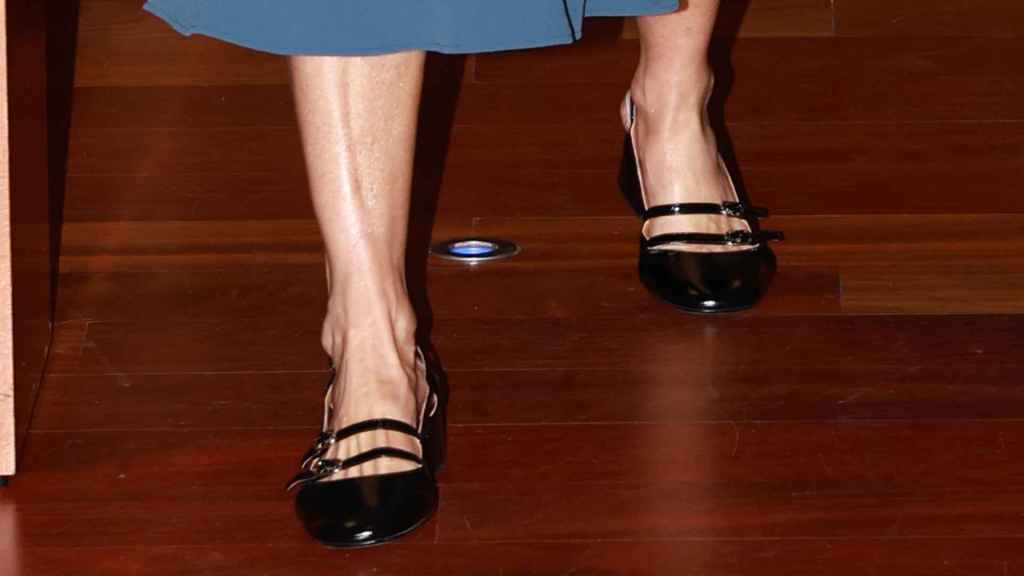 Detalle de la María Jane de Queen Letizia (Foto: Gtres).