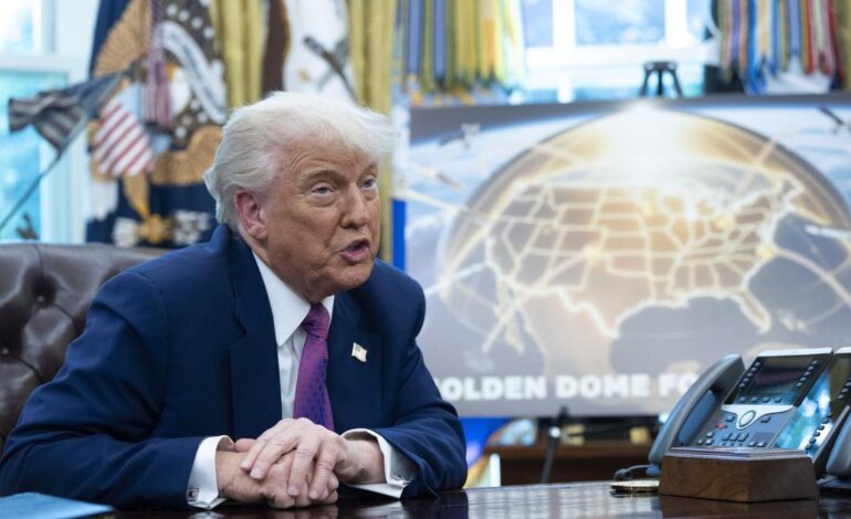 Trump escoge un plan para sustentar el escudo espacial de defensa “cúpula dorada”