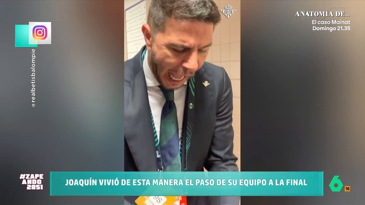 La emocionante reacción de Joaquín tras pasar el Betis a la final de la Conference: "Me tiemblan las manos, tío"