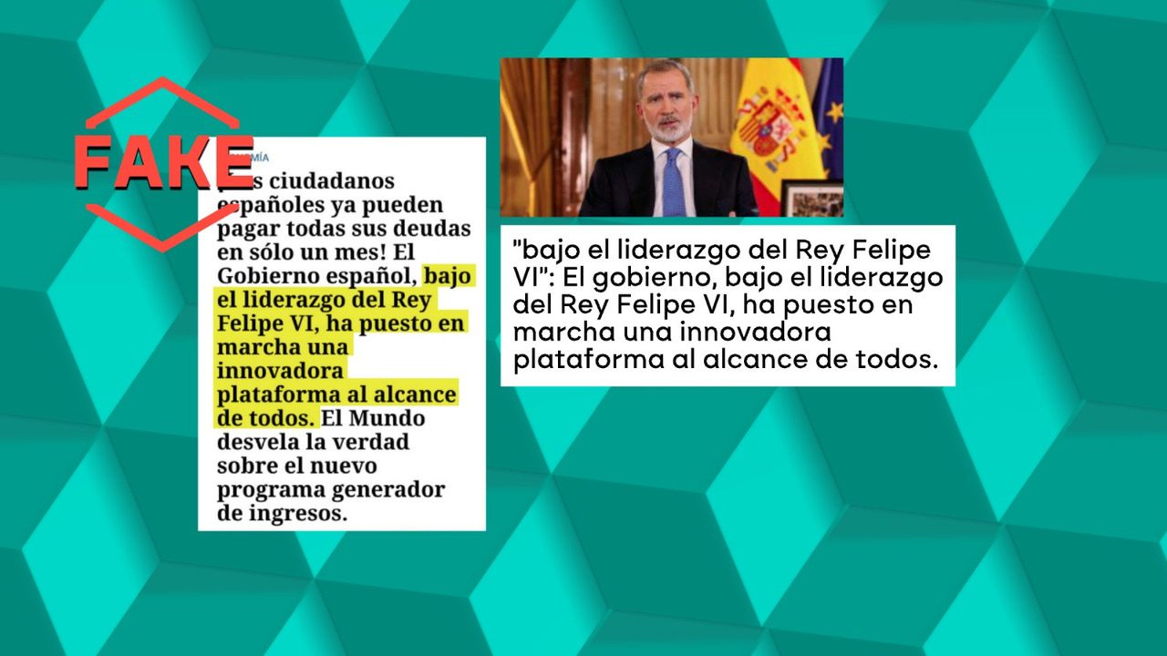 usan la imagen del rey Felipe VI para animar a invertir en criptomonedas