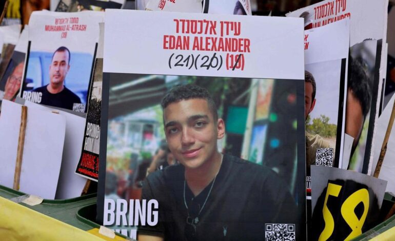 ¿Quién es Edan Alexander, el rehén israelí que Hamás libera este lunes?