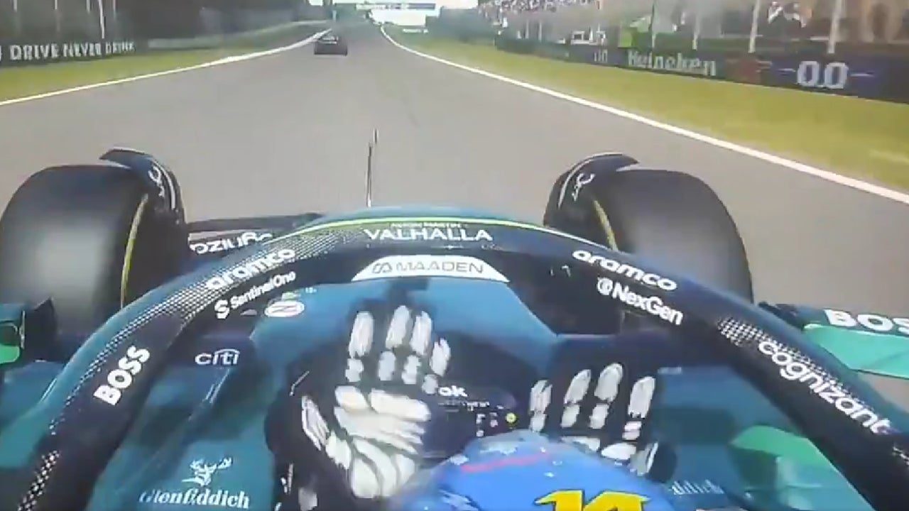 ¡Dándose golpes en la cabeza durante la carrera!