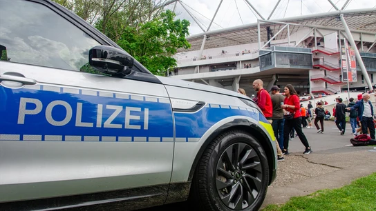 Foto de archivo de un auto de policía en Alemania