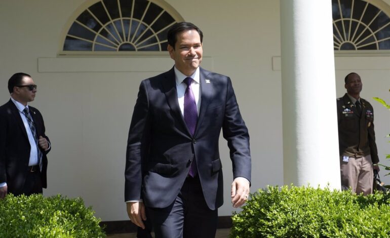Rubio dice que la única manera de avanzar en las negociaciones de paz es un diálogo entre Trump y Putin