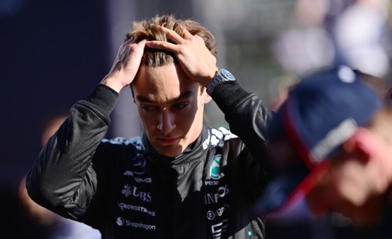 George Russell no cree en la mala suerte y estalla contra Mercedes: «Fuimos lentos a morir»